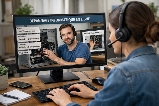 Dépannage informatique en ligne