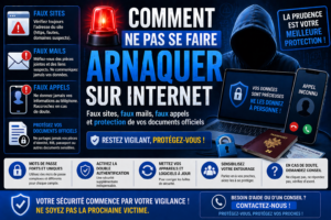 arnaque internet faux mail faux appel protection documents officiels